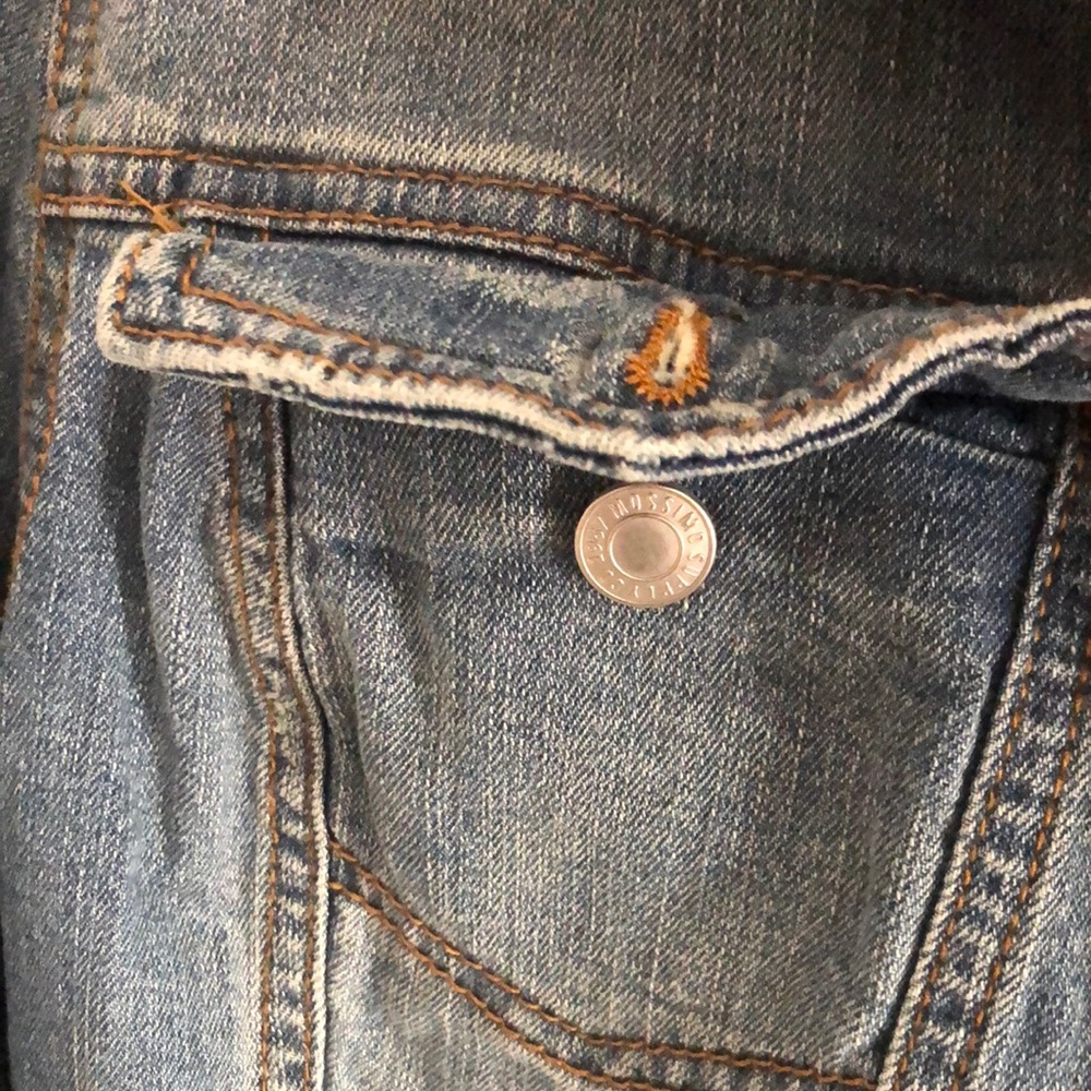 Mossimo Supply Co Blue Jean Jacket Cropped Denim - Picture 5 of 8